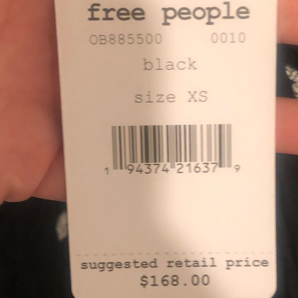 NWOT- Free People Embroidered Fable Midi Dress - Picture 7 of 7